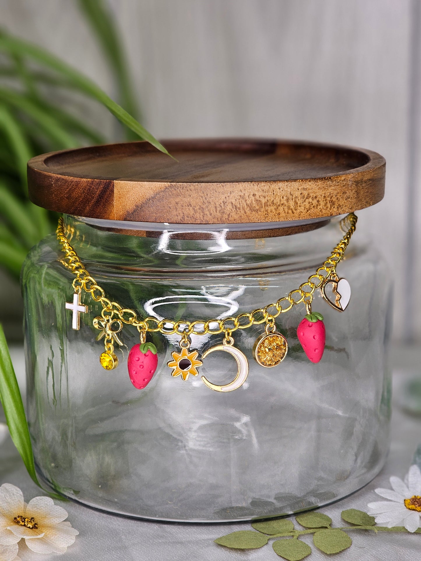 Strawberry Summer Charm Necklace