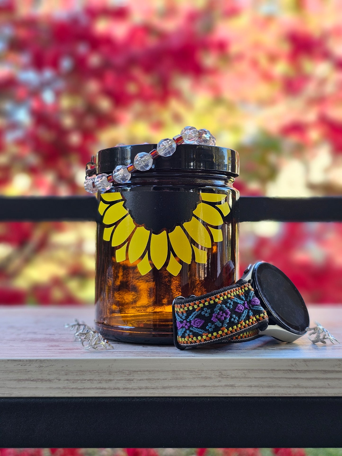 Sunflower "Junk" Jar