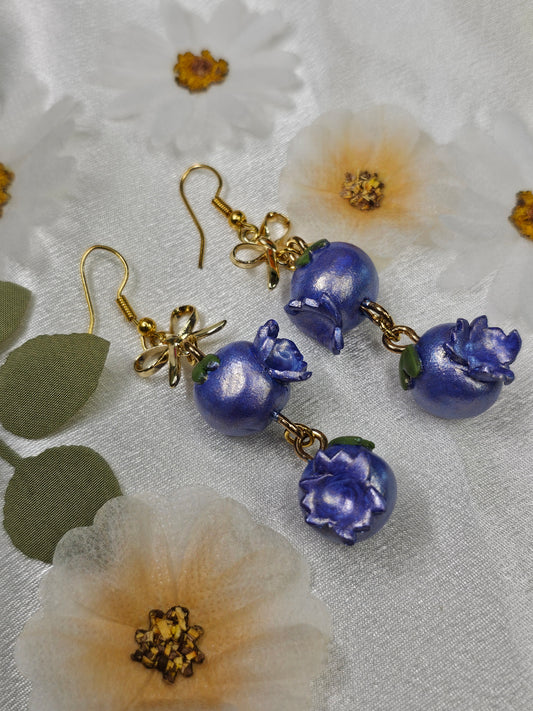 Blueberry Drop Earrings