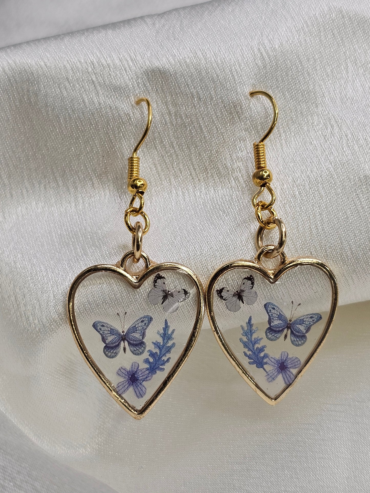 Blue Whismy Heart Earrings