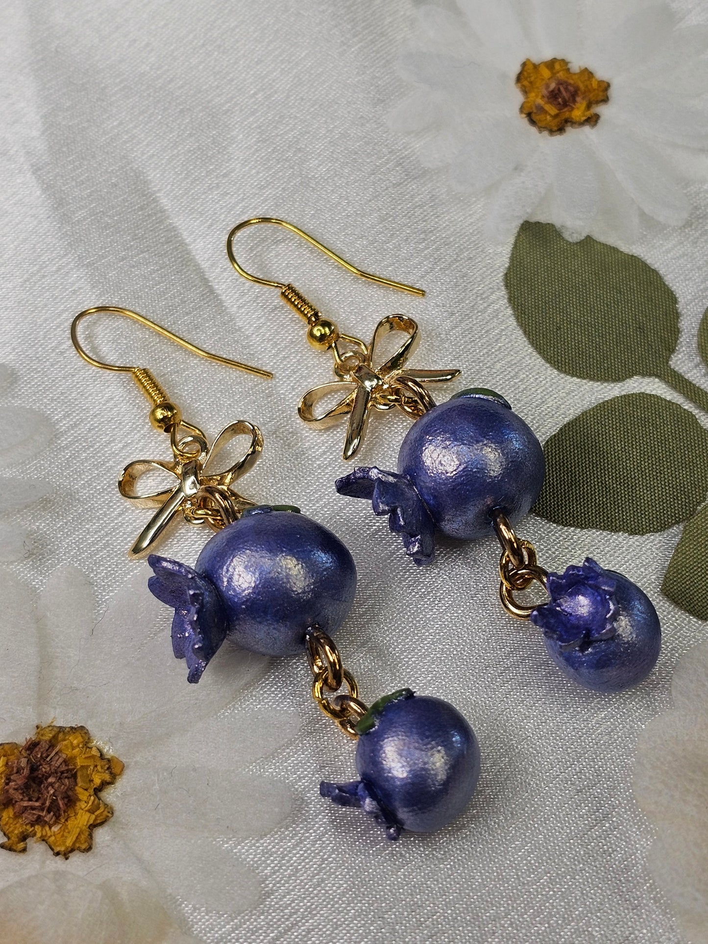 Blueberry Drop Earrings