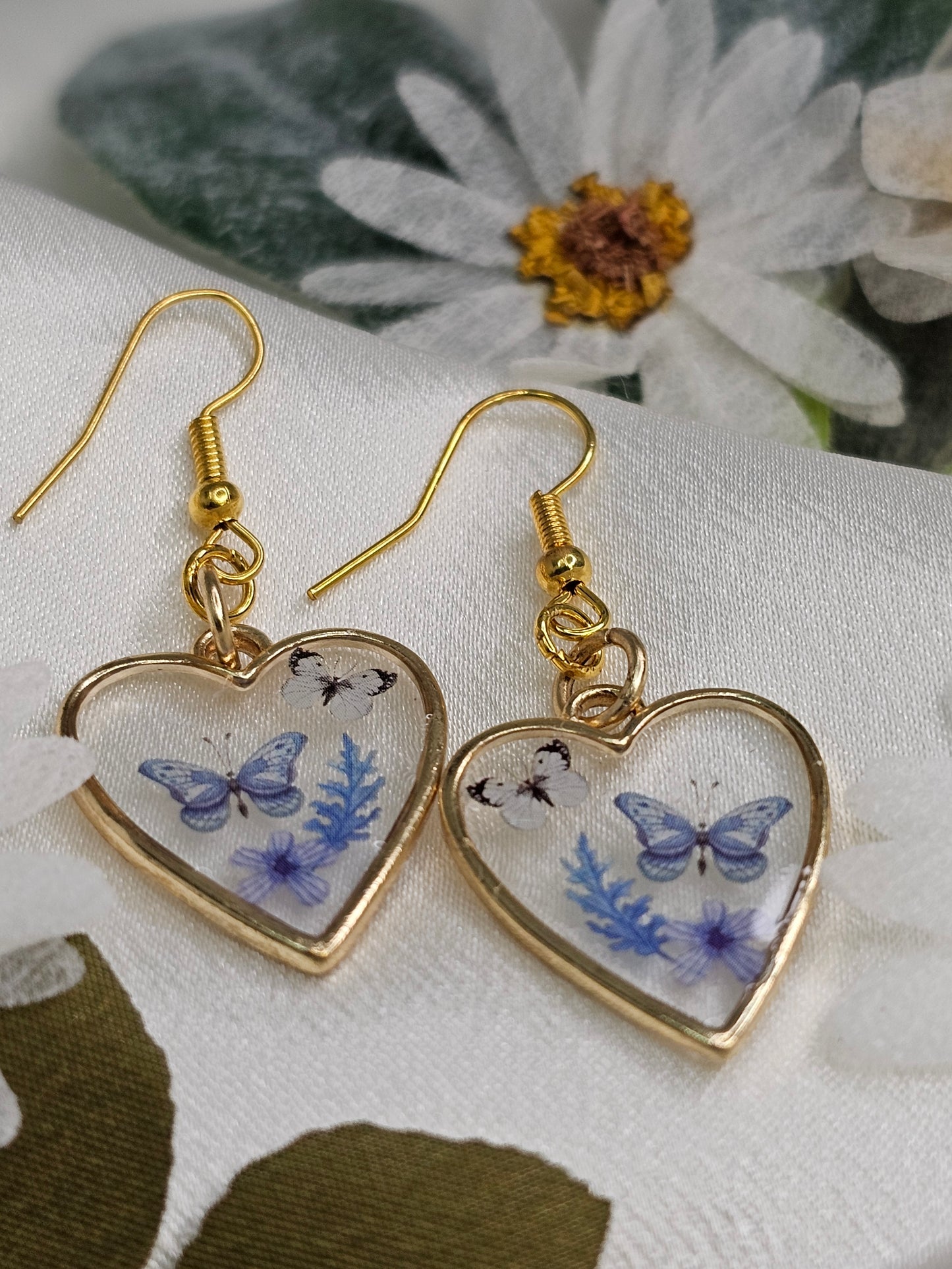 Blue Whismy Heart Earrings