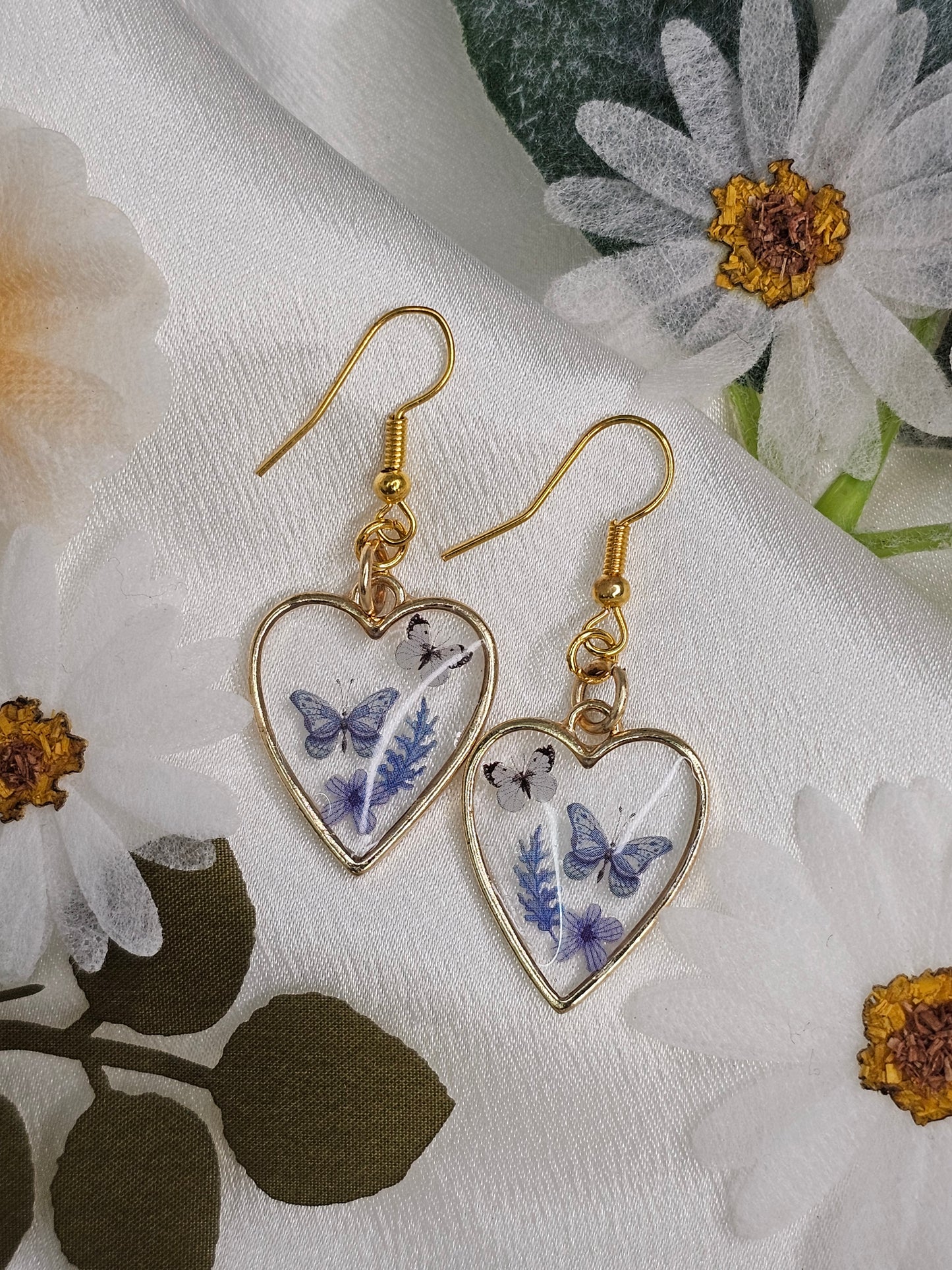 Blue Whismy Heart Earrings